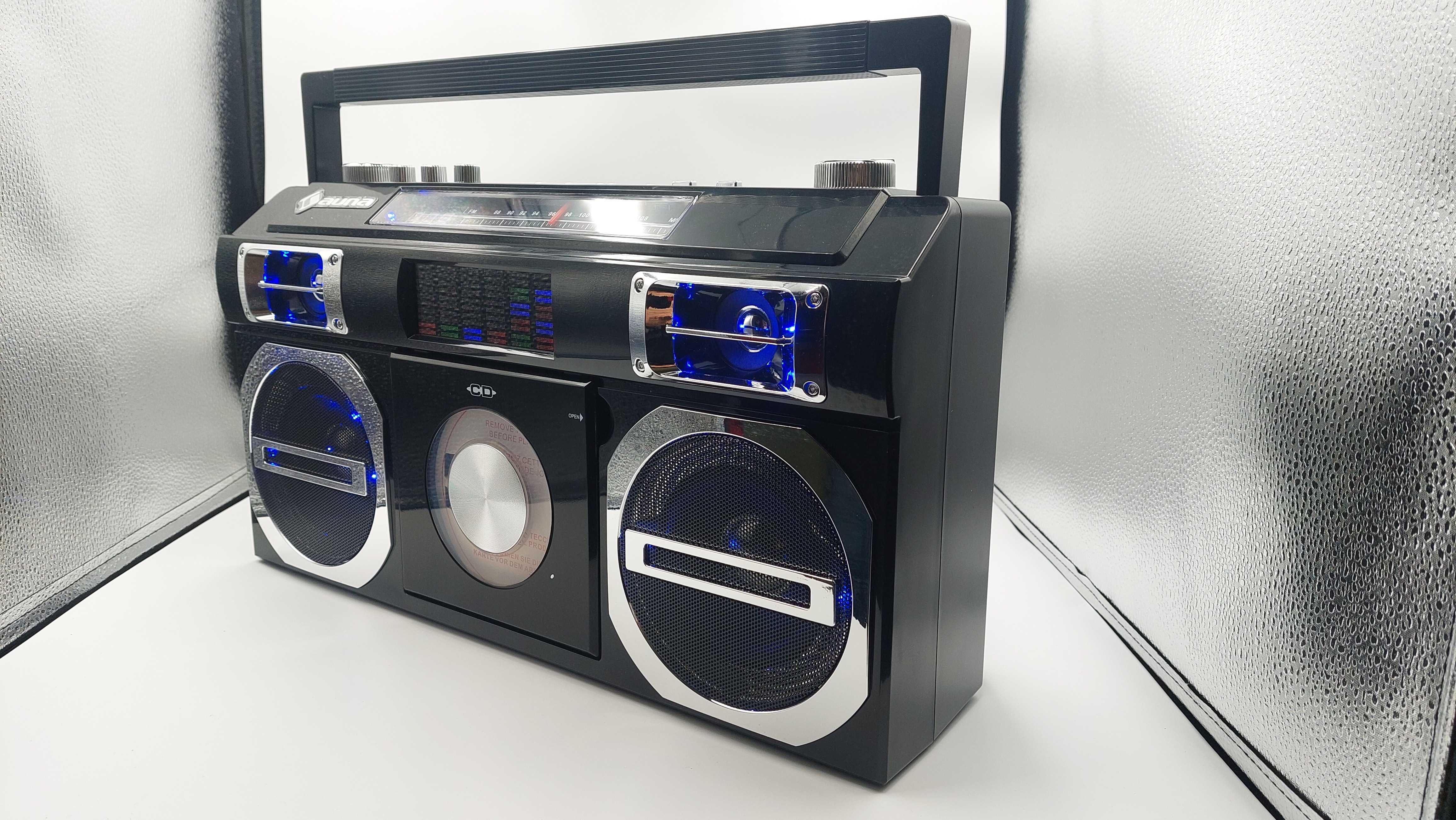 Auna radio CD bumbox OLDSCHOOL czarny 10 W