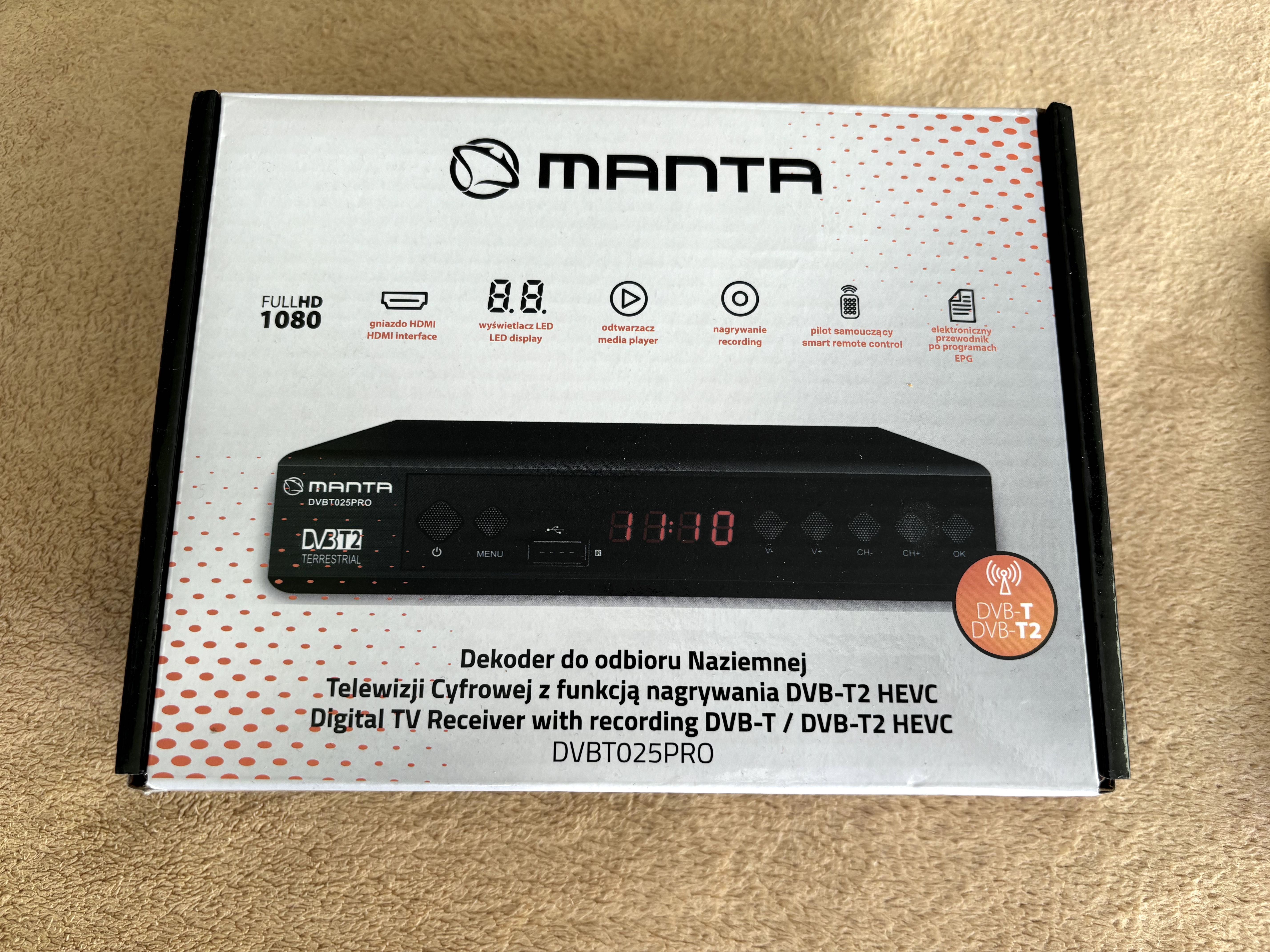 Dekoder Manta DVB-T2 HEVC