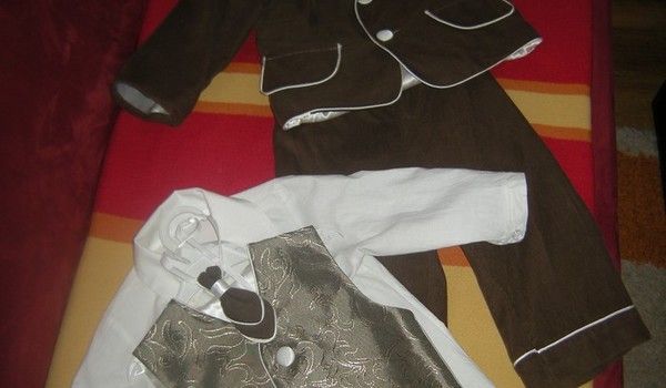 Super garnitur garniturek RETRO 6części chrzest