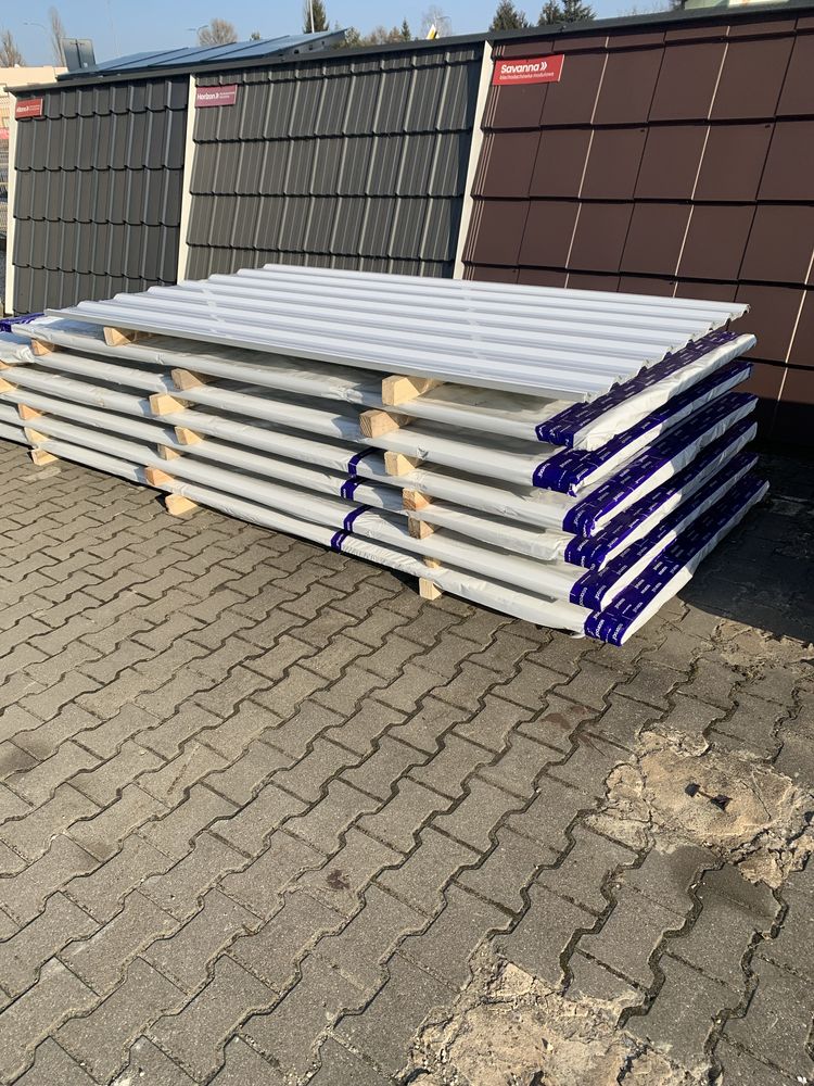 Blacha Trapezowa T18E grubość : 0,65 mm biała