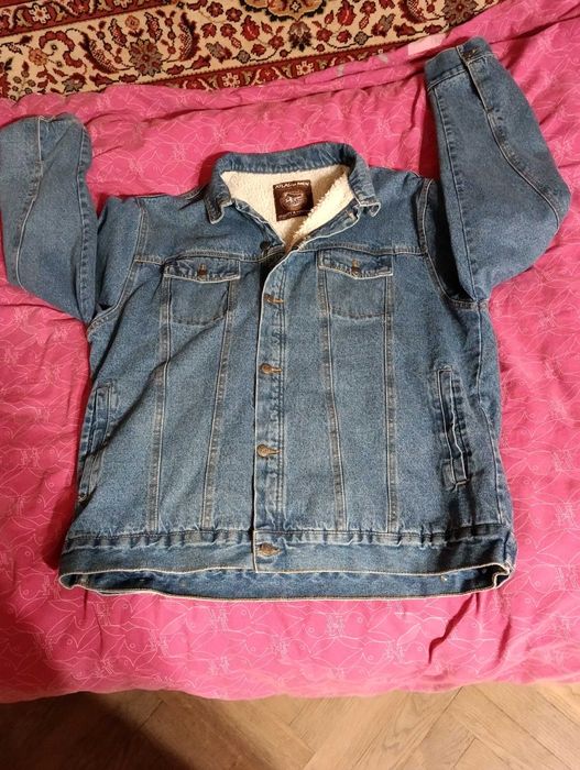 куртка джинсовая на меху ATLAS p.3XL удлинённая БАНГЛАДЕШ