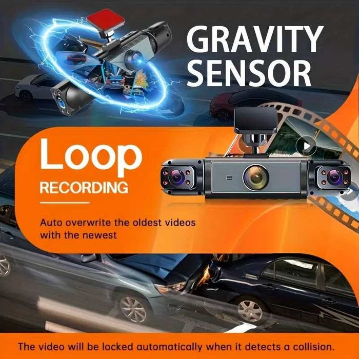 Kamera samochodowa 360° – Przednia, tylna, wewnętrzna, lewa/prawa