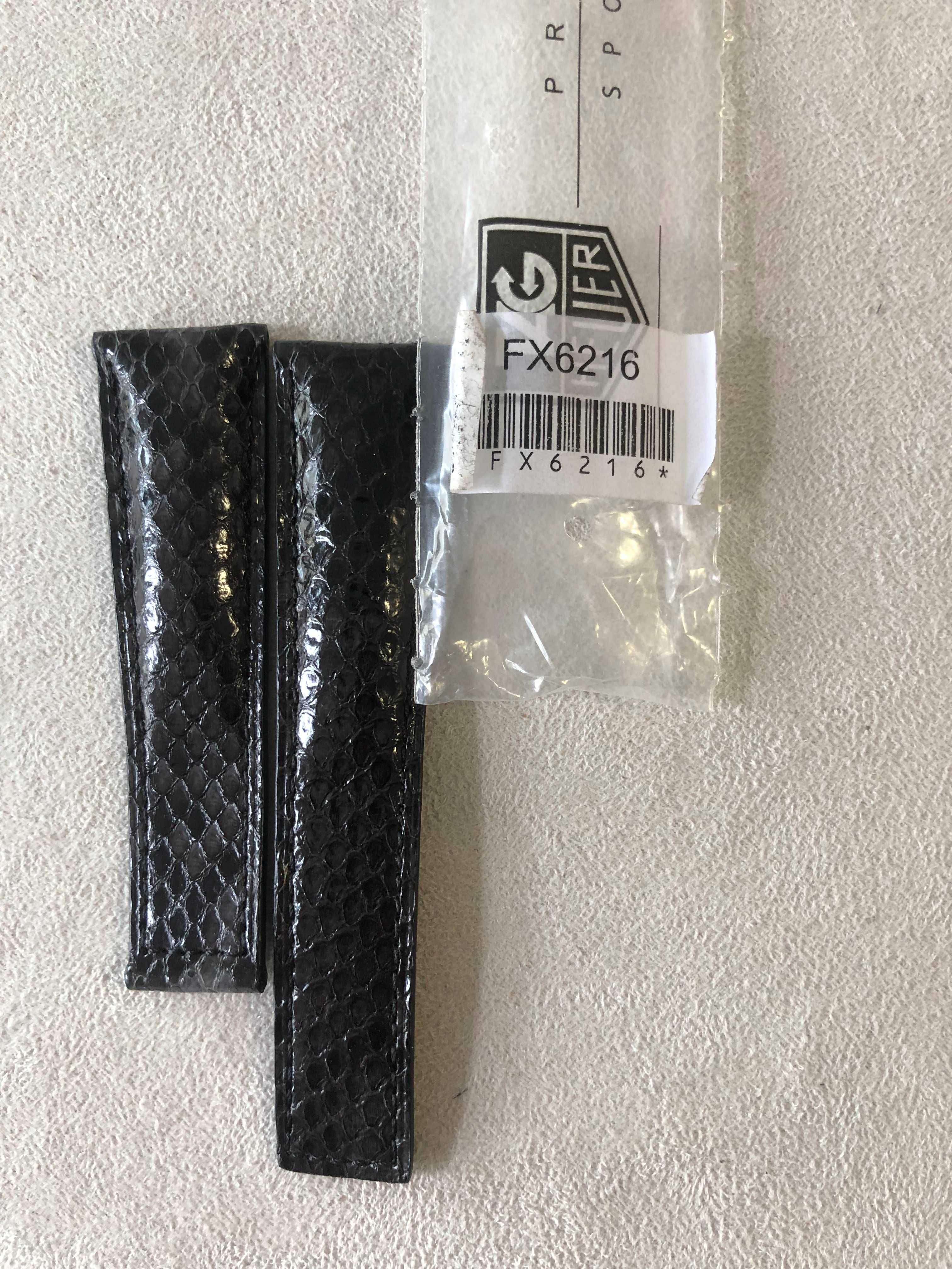Tag Heuer MONACO BLACK Python pasek 22mm FX6216