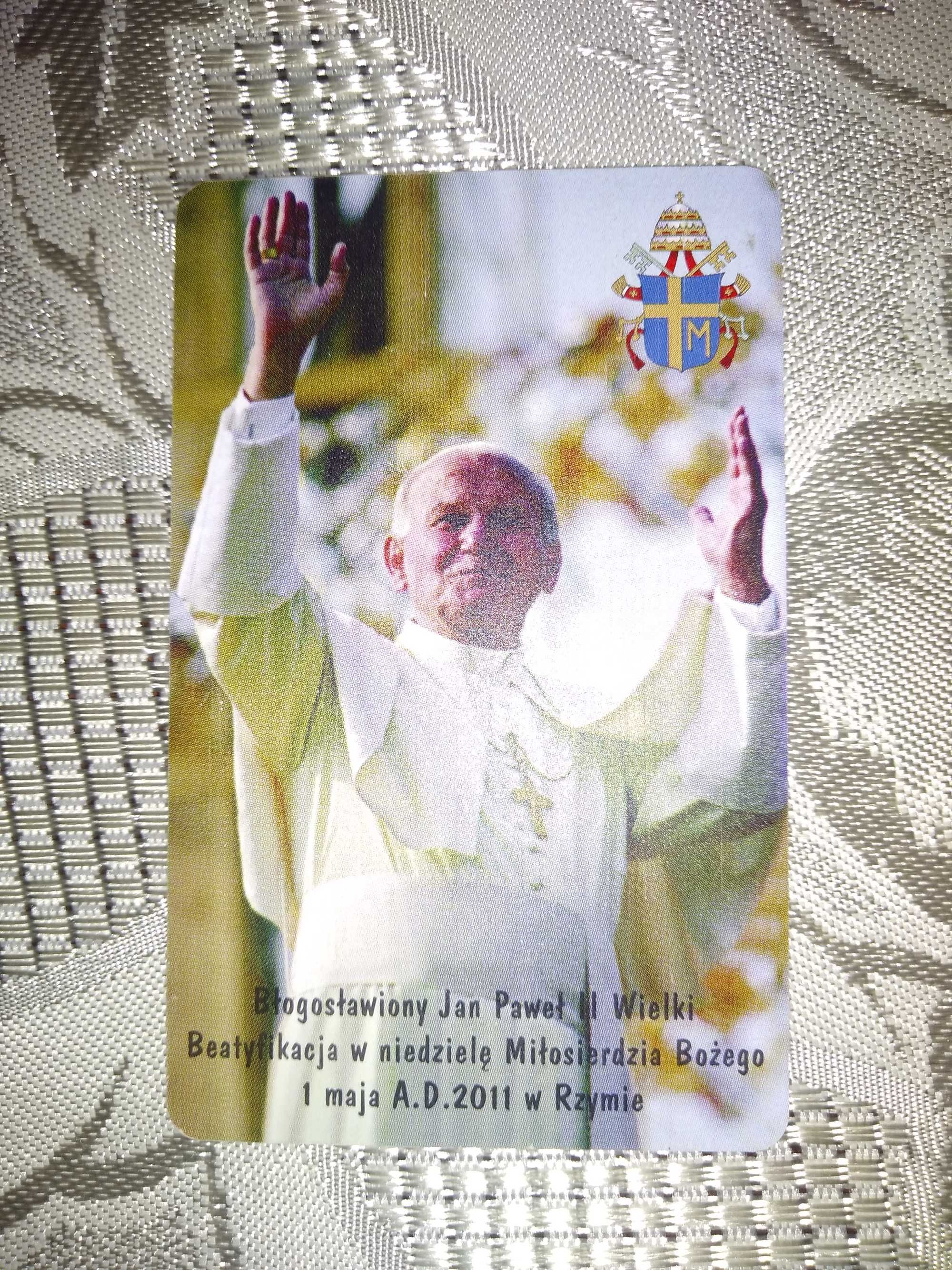 Karta telefoniczna z chip z papieżem Janem Pawłem II