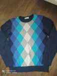 Sweter chłopięcy we wzory, wzrost 146/152 cm
