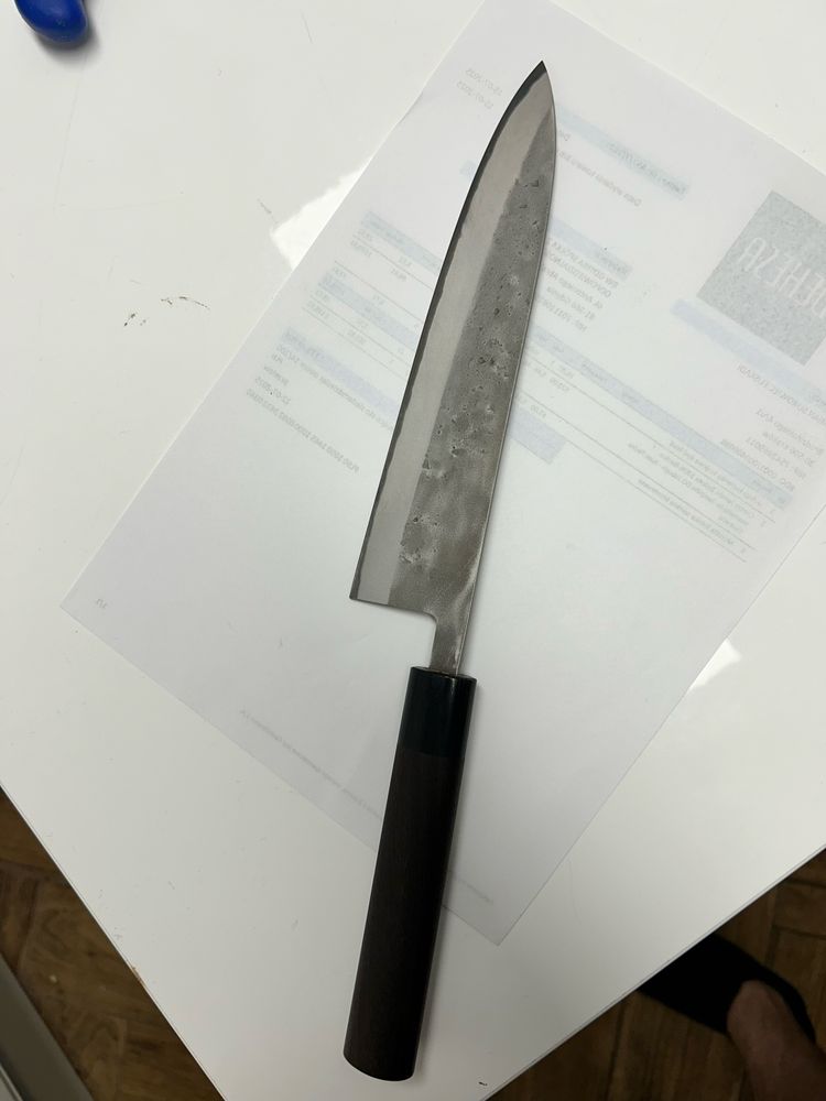 Ohishi Gyuto 21 cm Nashiji Aogami 2