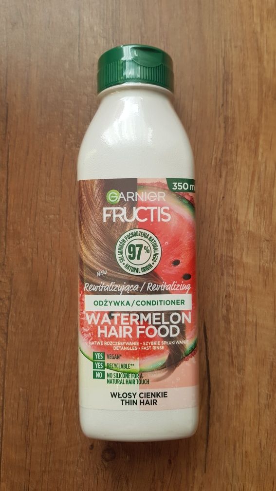 Garnier Fructis odżywka do włosów cieńkich rewitalizująca 350ml arbuz