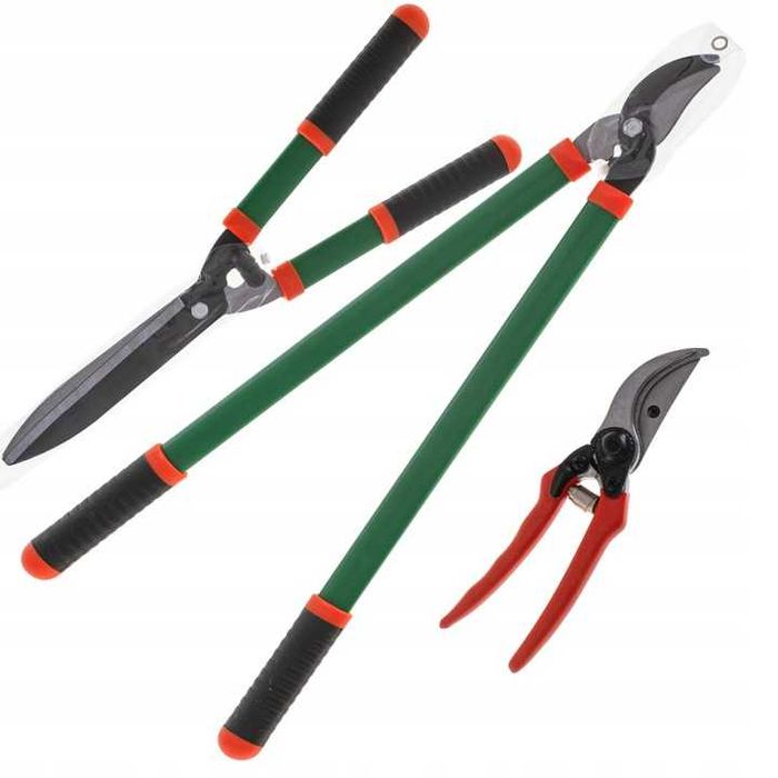 ZESTAW 3 sztuk SEKATOR do GAŁĘZI do ŻWYOPŁOTU Nożyce Ogrodowe