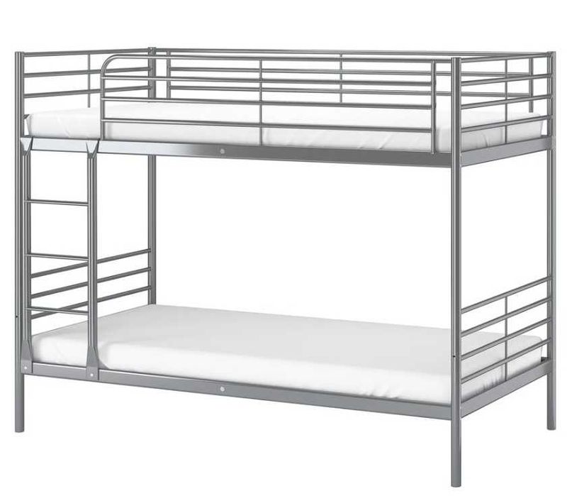 Łóżko piętrowe IKEA SVÄRTA + 2 materace + 2 szuflady – Bielsko-Biała