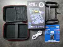 Konsola do gier retro R36S emulator arcade zestaw etui SD 128GB uchwyt