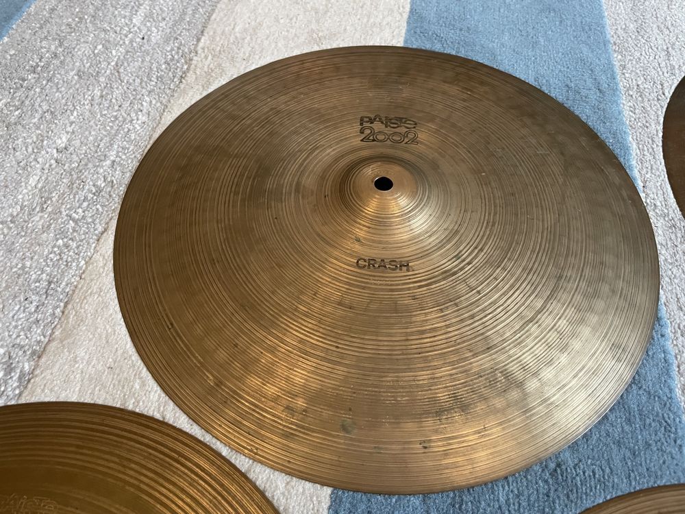 Paiste 2002 black label Crash 18 ride 20 perkusja talerz