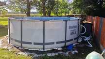 Basen stelażowy ogrodowy Bestway 450x100 pompa Bestway 8327l/h