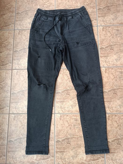 Spodnie jeans gumka w pasie