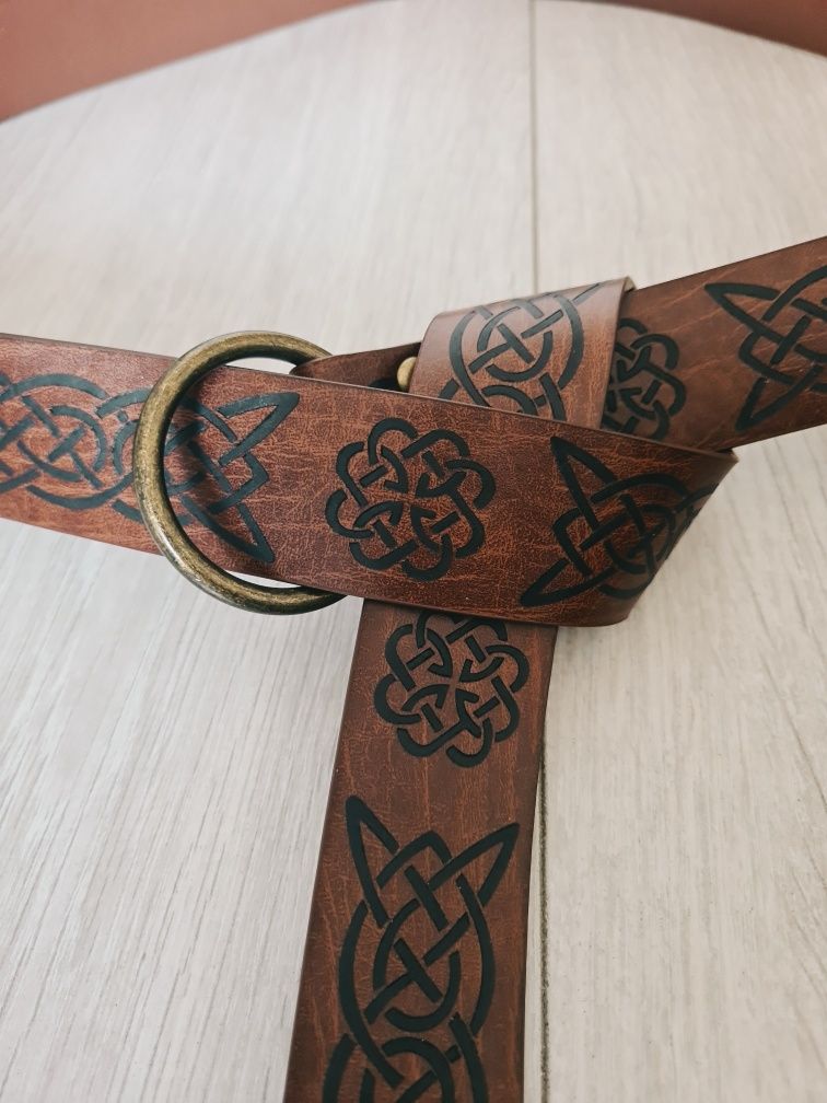 Pas pasek średniowieczny Nordycki Feniks Larp Vegvisir survival sakwa