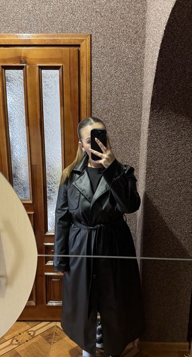 Тренч з еко шкіри