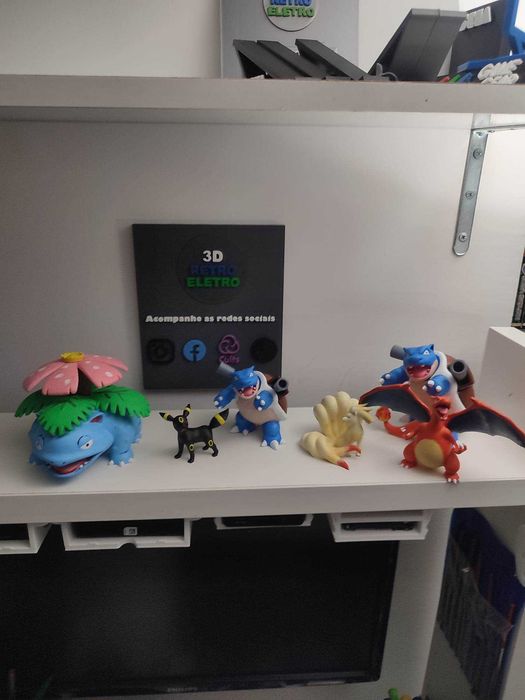 3D RETRO ELETRO - Figuras impressas, Anime, Gaming, Séries, Filmes etc