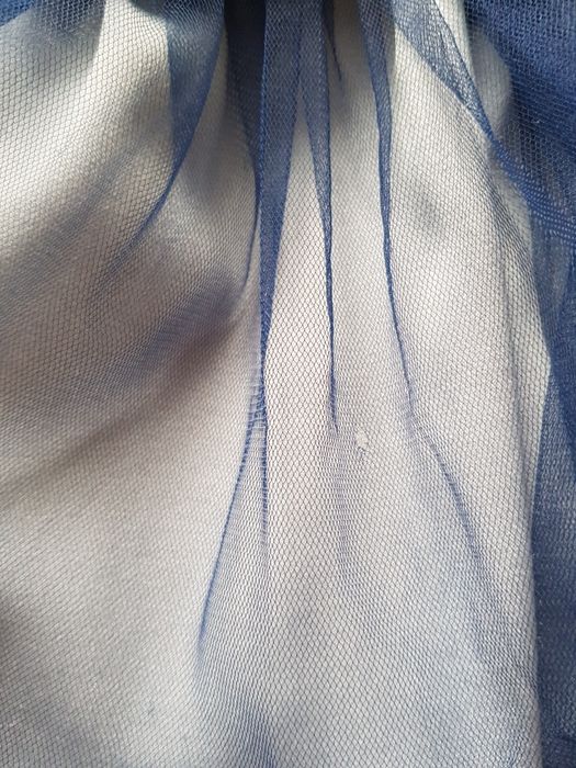 Sukienka z Tiulem na święta 104/110 4-5 lat niebieska w motyle