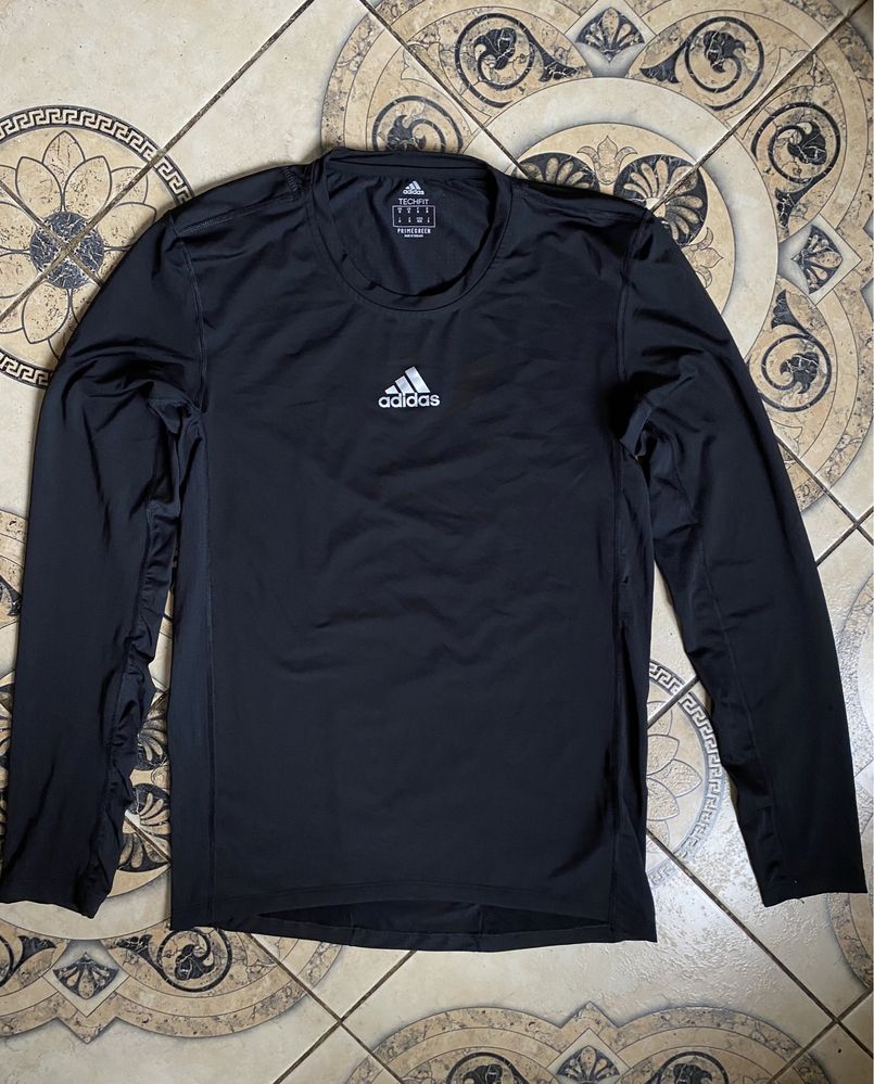 Мужская кофта Лонгслив термобелье рашгард ADIDAS Techfit Compression