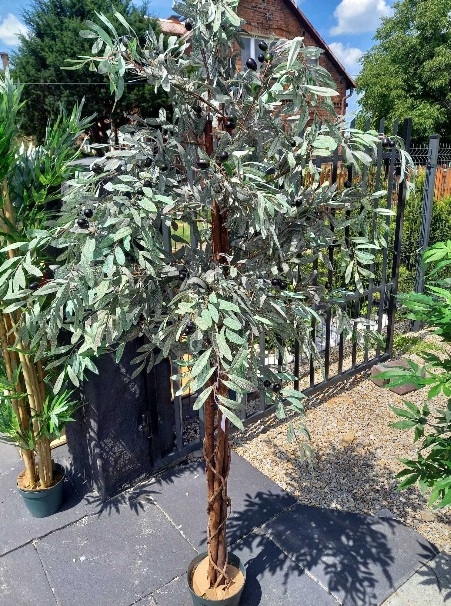 Drzewko oliwne Drzewo Oliwka Sztuczne drzewko  190 cm gęste
