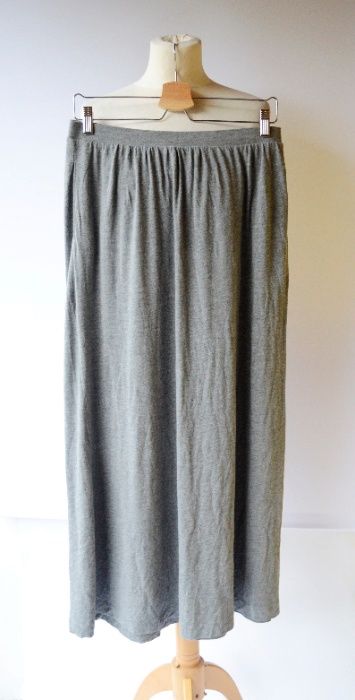 Spódniczka Szara Rozkloszowana H&M M 38 Long Długa Maxi Szrość Pracy