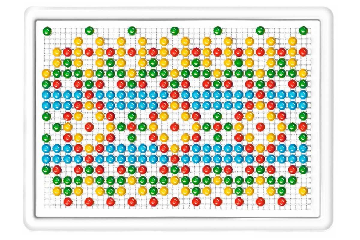 Мозаика ТехноК №4 340 шт., 9мм, 4 цвета (3367)