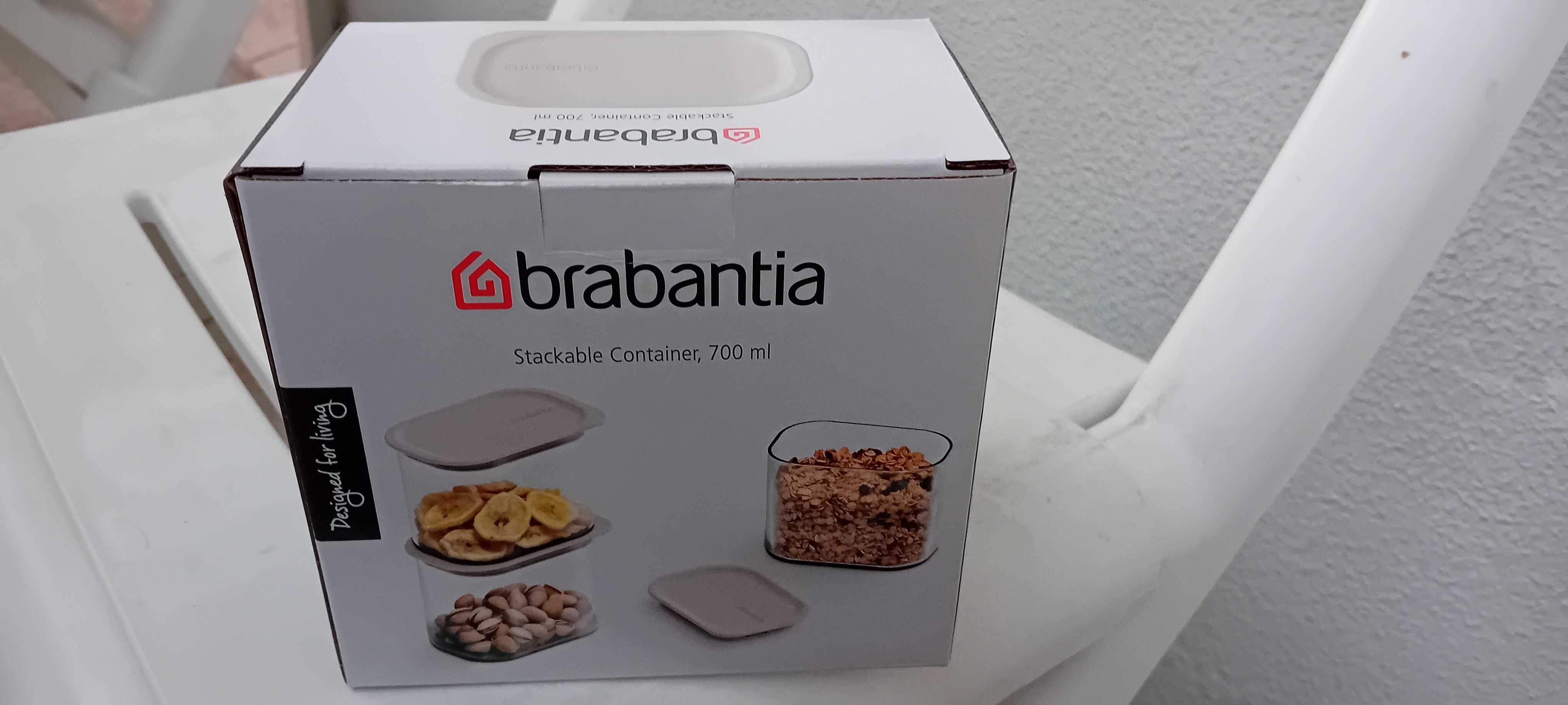 Brabantia – recipiente com colher medidora 700ml (coleção Continente)