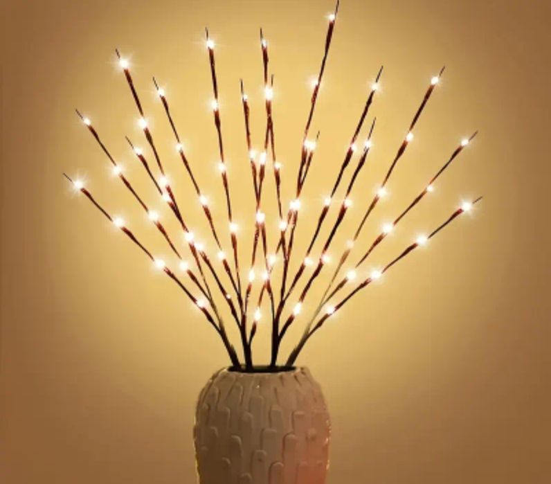 Drzewko LED 20 świateł Zasilanie bateryjne Nowe kolor brązowy