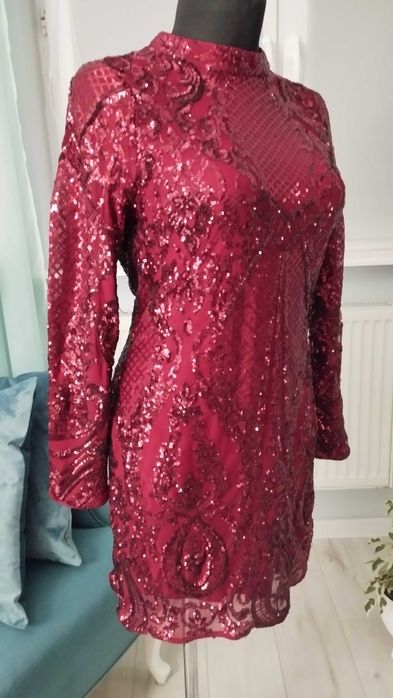 Sukienka cekiny wieczorowa