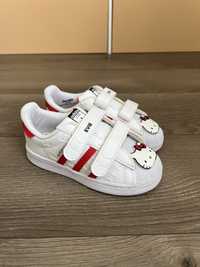 Adidas superstar hello kitty шкіряні кеди кросівки для дівчинки 25 р