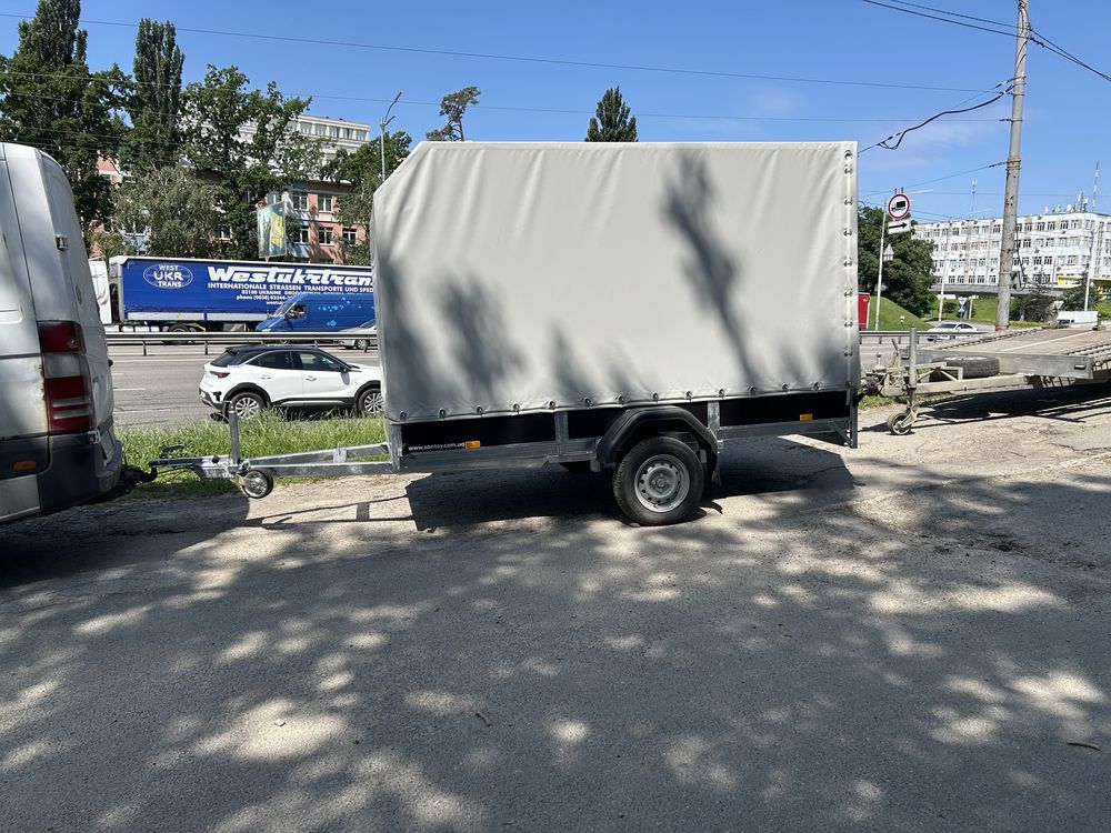 Міцний оцинкований легковий причіп 1.5х3.0