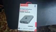 Світч двонапрямлений Promate Switch-HDMI 4K 60 Hz Silver