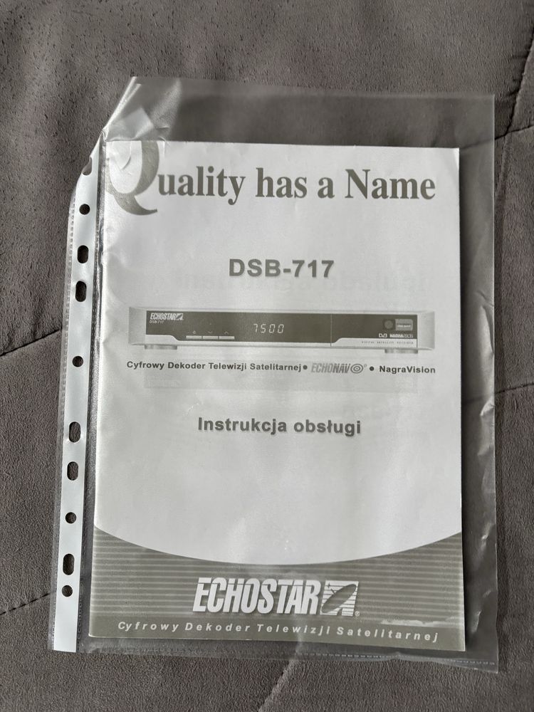 Cyfrowy Polsat dekoder Telewizji  satelitarnej DSB-717 Echonav sprawny
