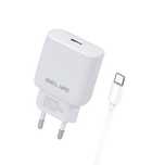 Beline Ład. siec. 1x USB-C 30W + kabelUSB-C biała /white PD 3.0  GaN