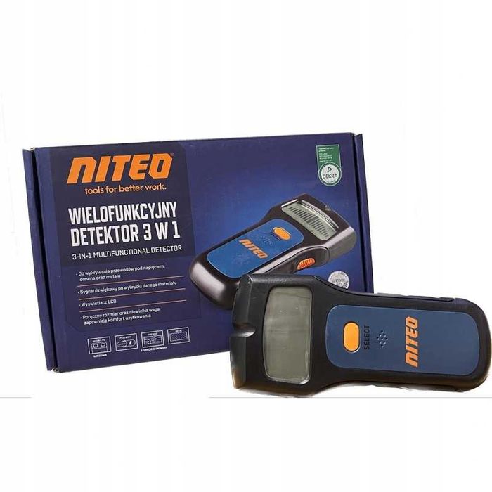 NITEO Wielofunkcyjny detektor 3w1 Wykrywacz przewodów.