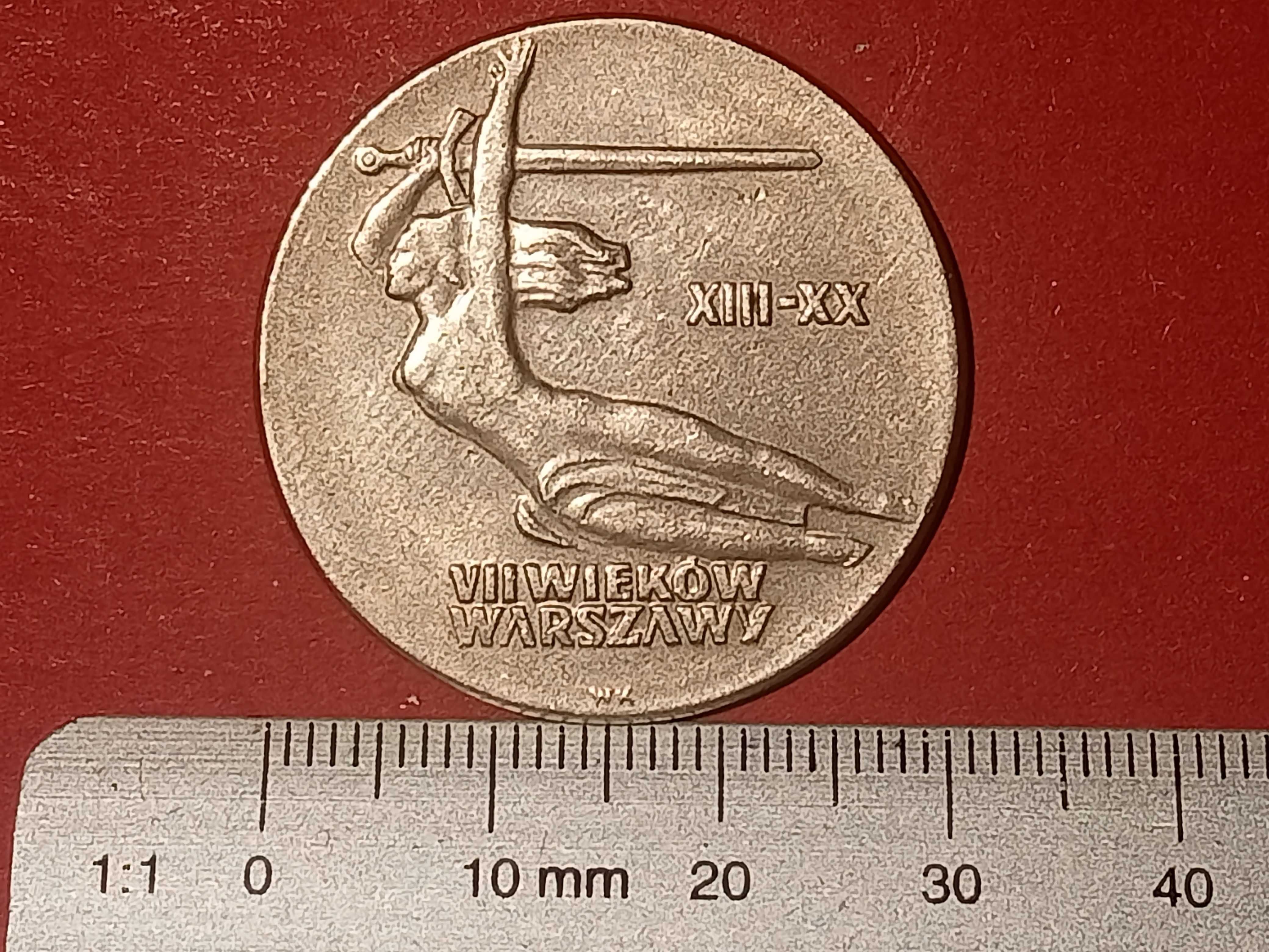 1965 Polska, PRL - 10 zł moneta NIKE - 7 wieków Warszawy