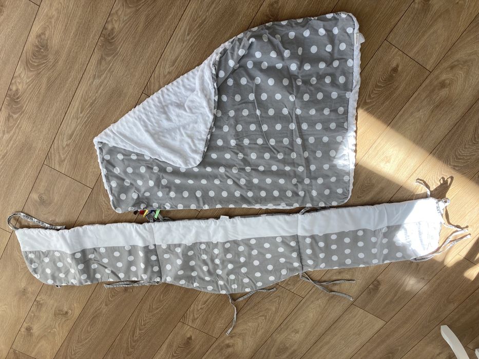 Ochraniacz z kocykiem w groszki