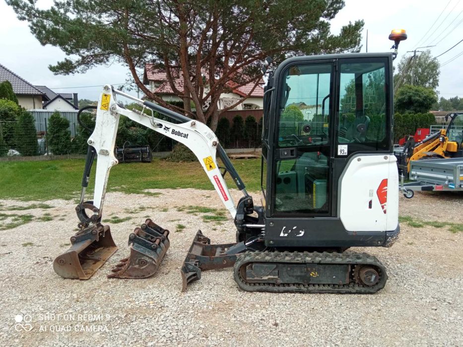 BOBCAT E19 Minikoparka 3 łyżki Szybkozłącze 2023r FV ORYGINAŁ