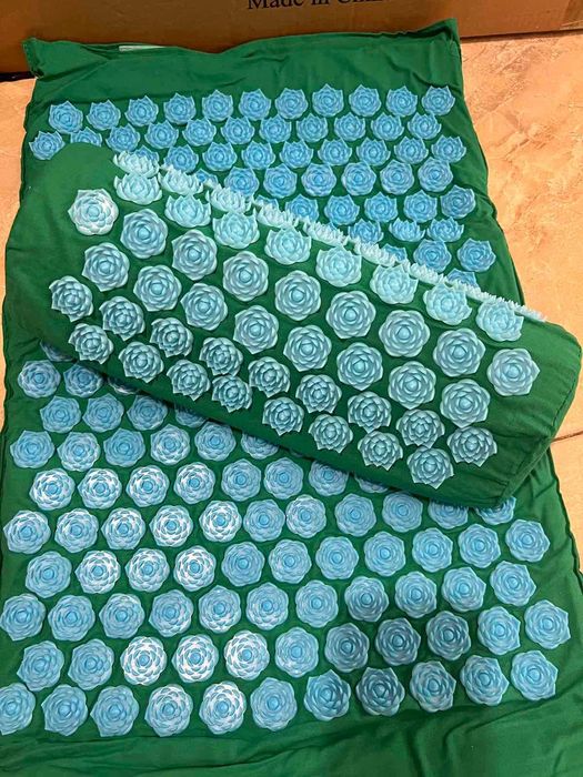 Набор массажный коврик и валик