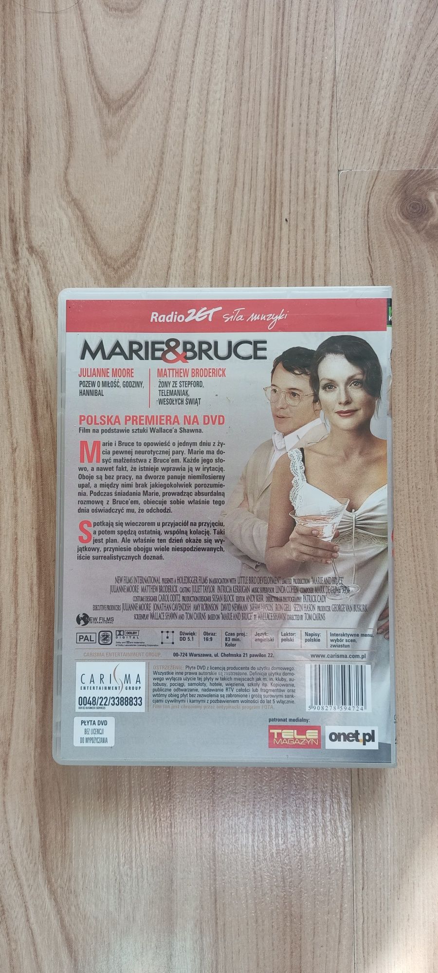 Film na DVD "Marie & Bruce"