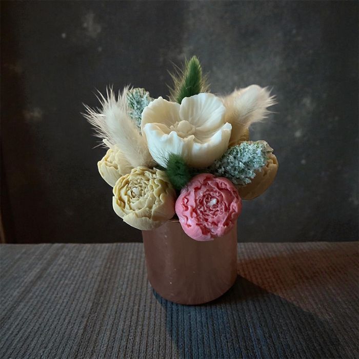 Stroik Świąteczny Flowerbox kwiaty wiecznie żywe Dekoracja