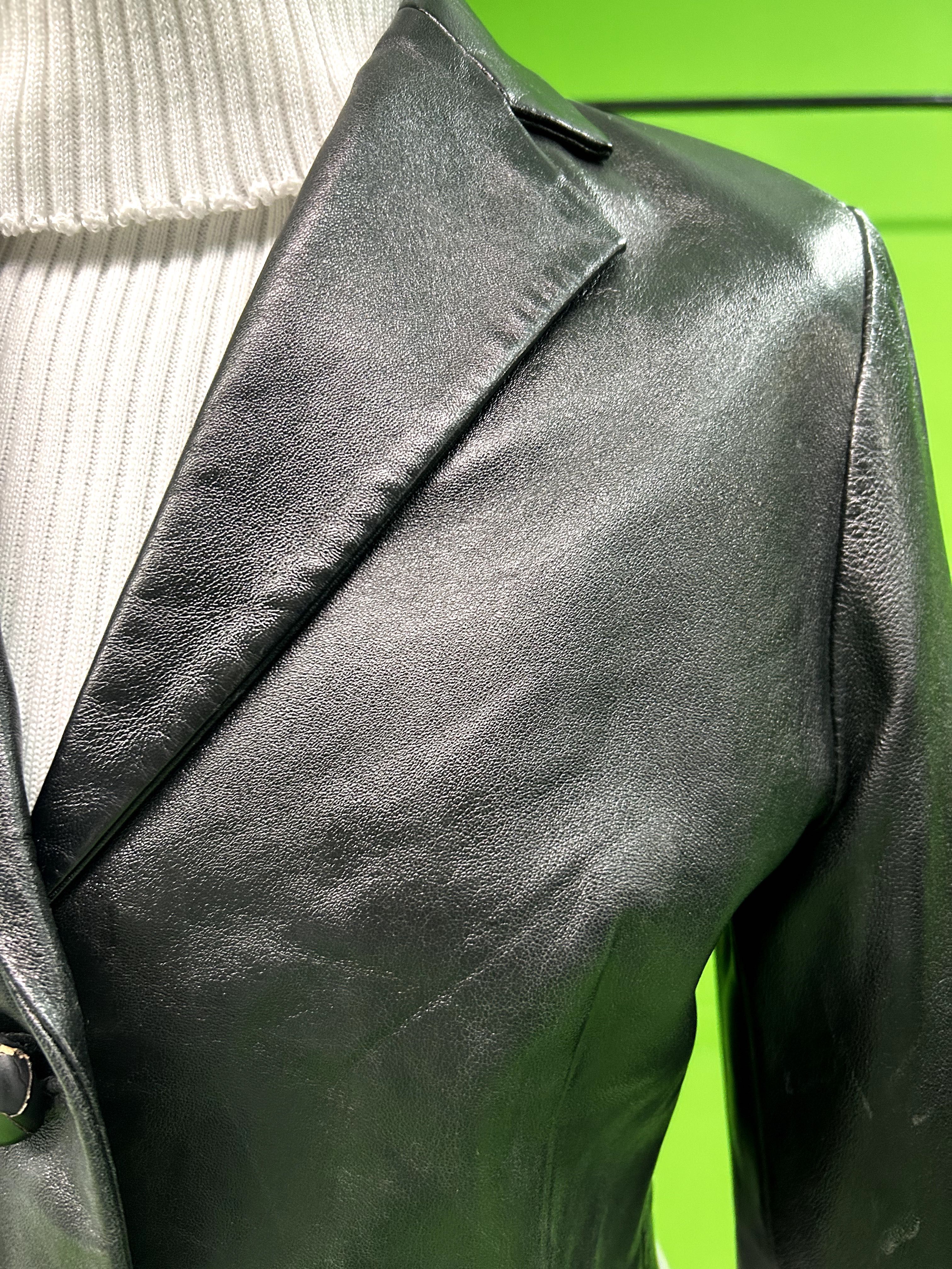 Blazer Cropped Couro