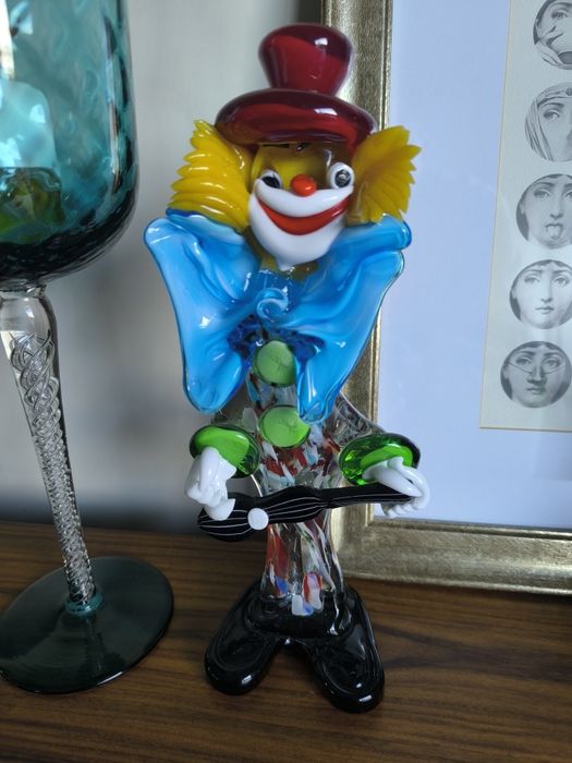 Palhaço em cristal Murano