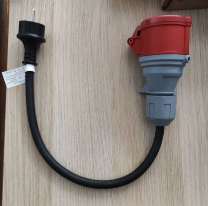 Zestaw 3 adapterów przejściówek do zasilaczy samochodów elektrycznych