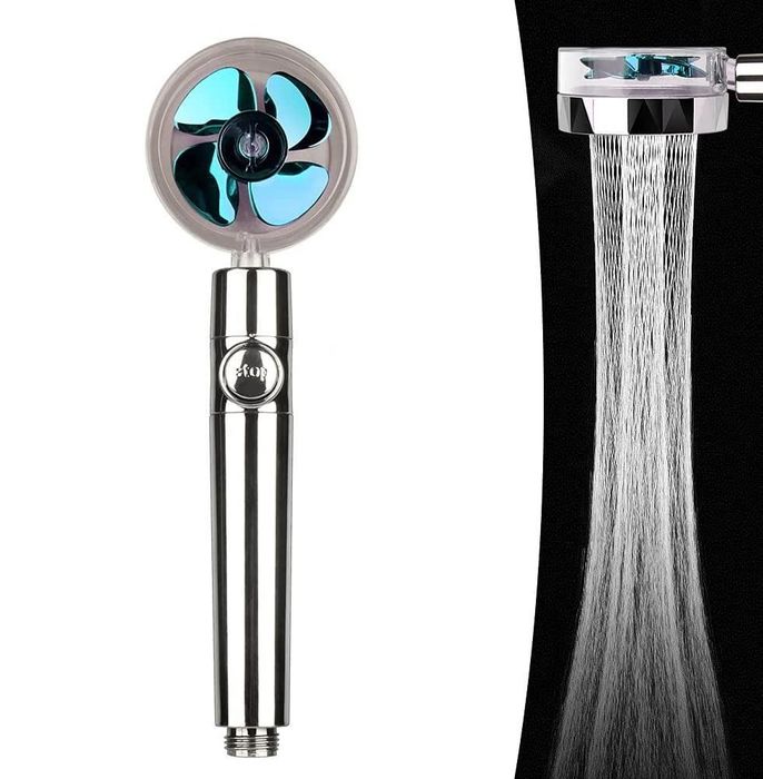 Лейка-насадка для душа с функцией стоп и вращением на 360°