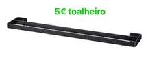 Toalheiro ikea preto novo