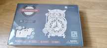Drewniane puzzle 3D zegar sowa