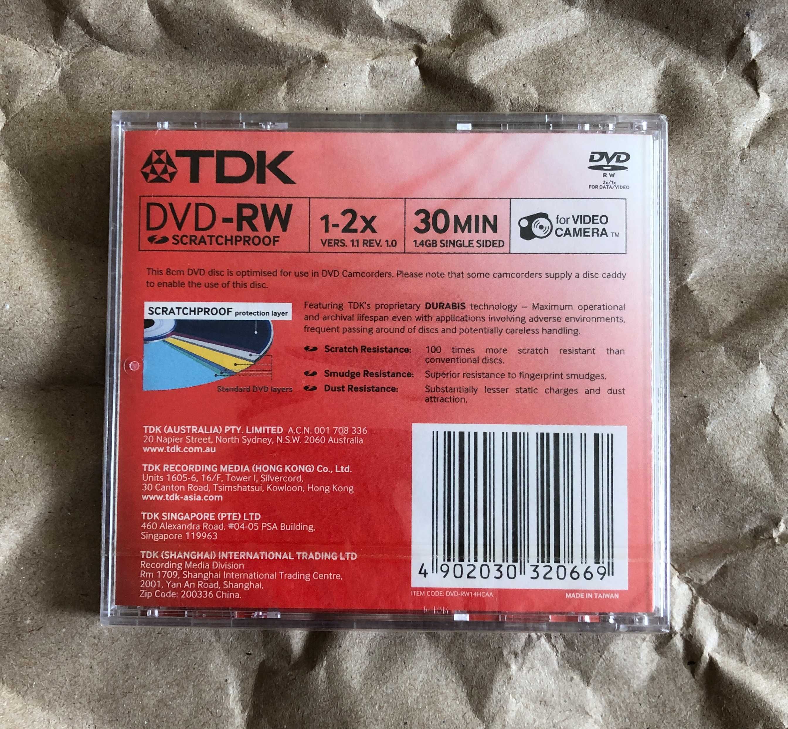 Диск, TDK DVD - RW