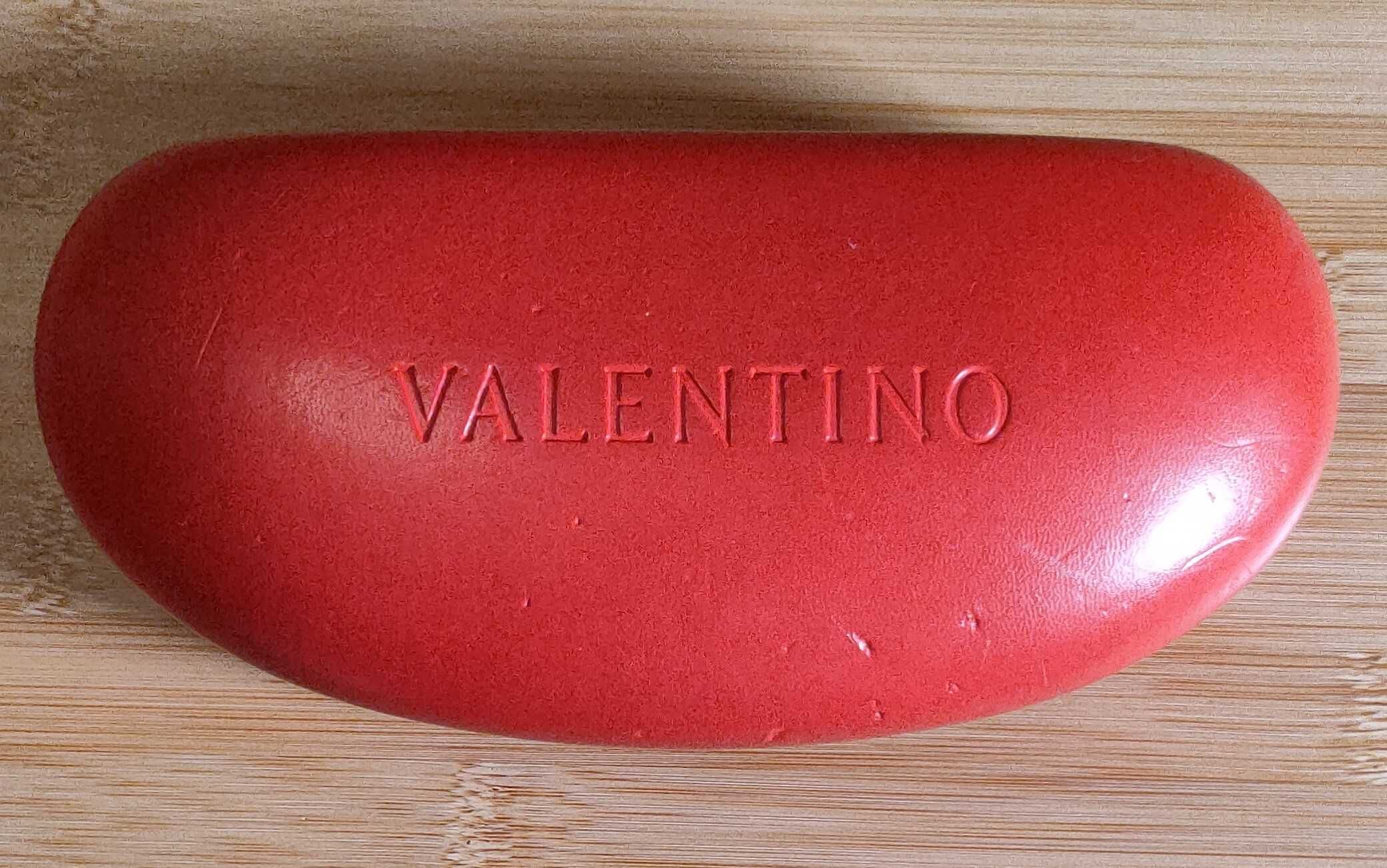 Valentino oryginalne markowe okulary przeciwsłoneczne, niebiesko-szare