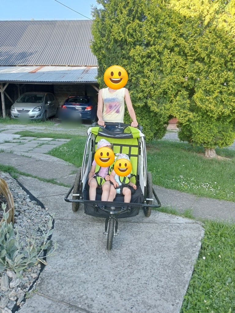 Riksza, wózek dziecięcy, riksza do roweru