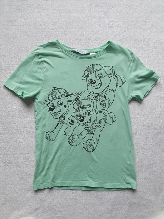 tshirt h&m 122/128 psi patrol paw patrol chase bluzka koszulka